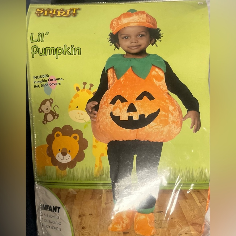 Spirit Infant Lil’ Pumpkin Costume Size 18-24 months